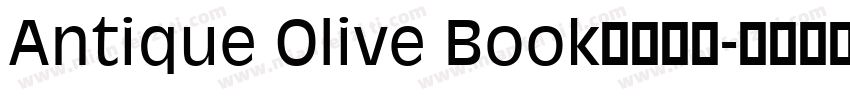 Antique Olive Book字体下载字体转换